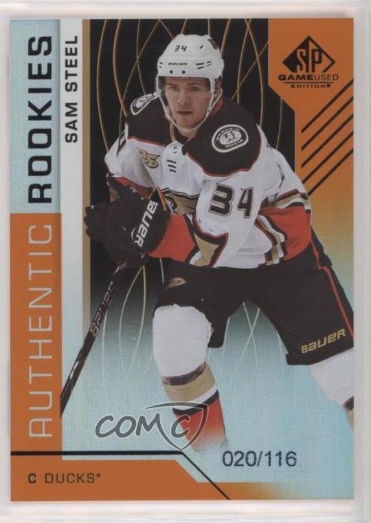 2018 SP Game Used Authentic Rookies Orange Rainbow /116 Sam Steel #117 Rookie RC