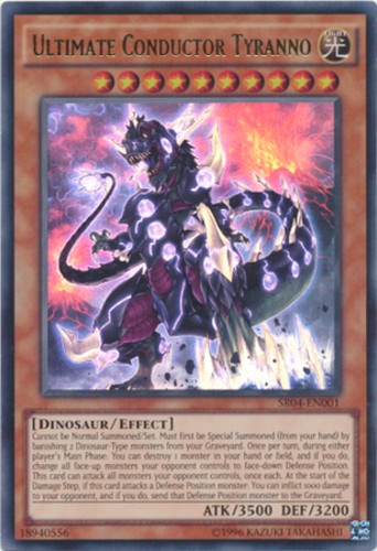 Ultimate Conductor Tyranno SR04-EN001 Ultra Rare Unlimited Edition Light Yugioh Card