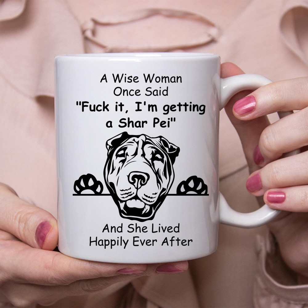 Funny Shar Pei Mom Gift Coffee Mug for Dog Lovers