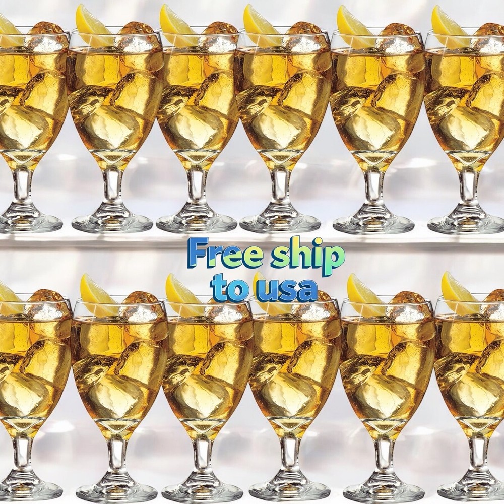 Libbey Classic Goblet Party Glasses Set of 12 Durable Premium Glassware  