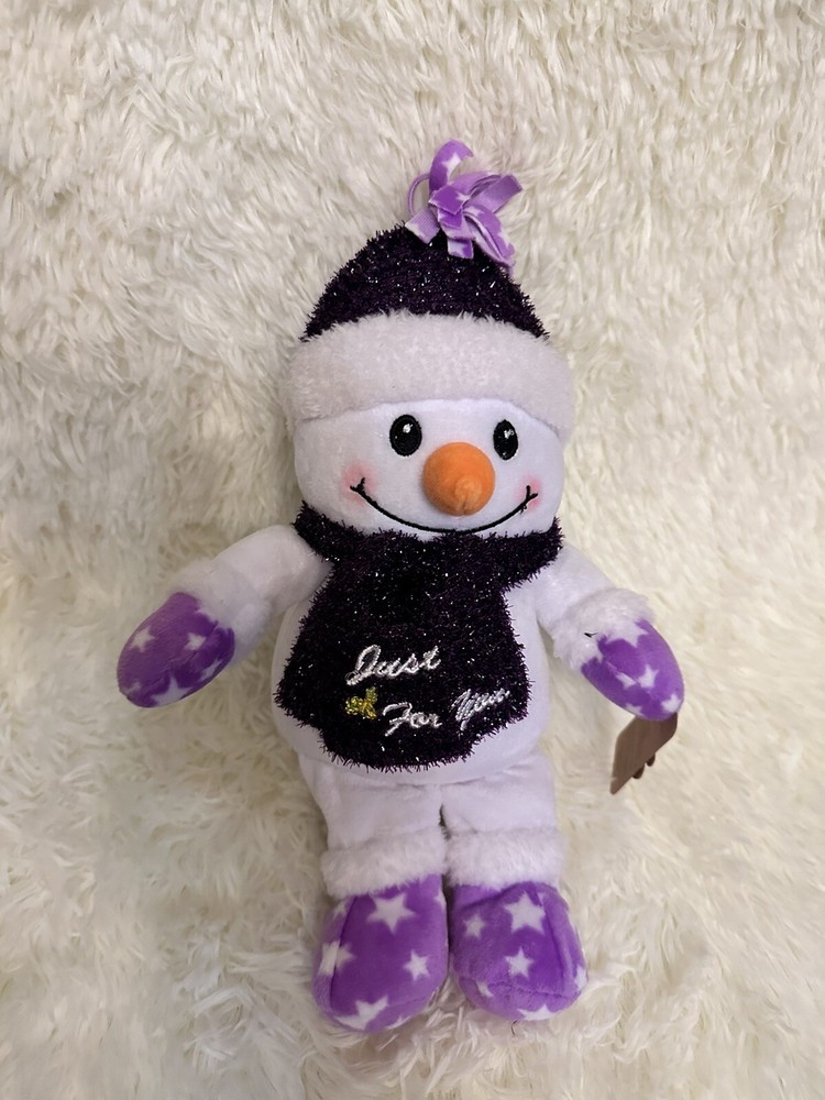 Holiday Snowman Plush Occasion  Stuffed Toy Decoration Toy Gift   1 Count