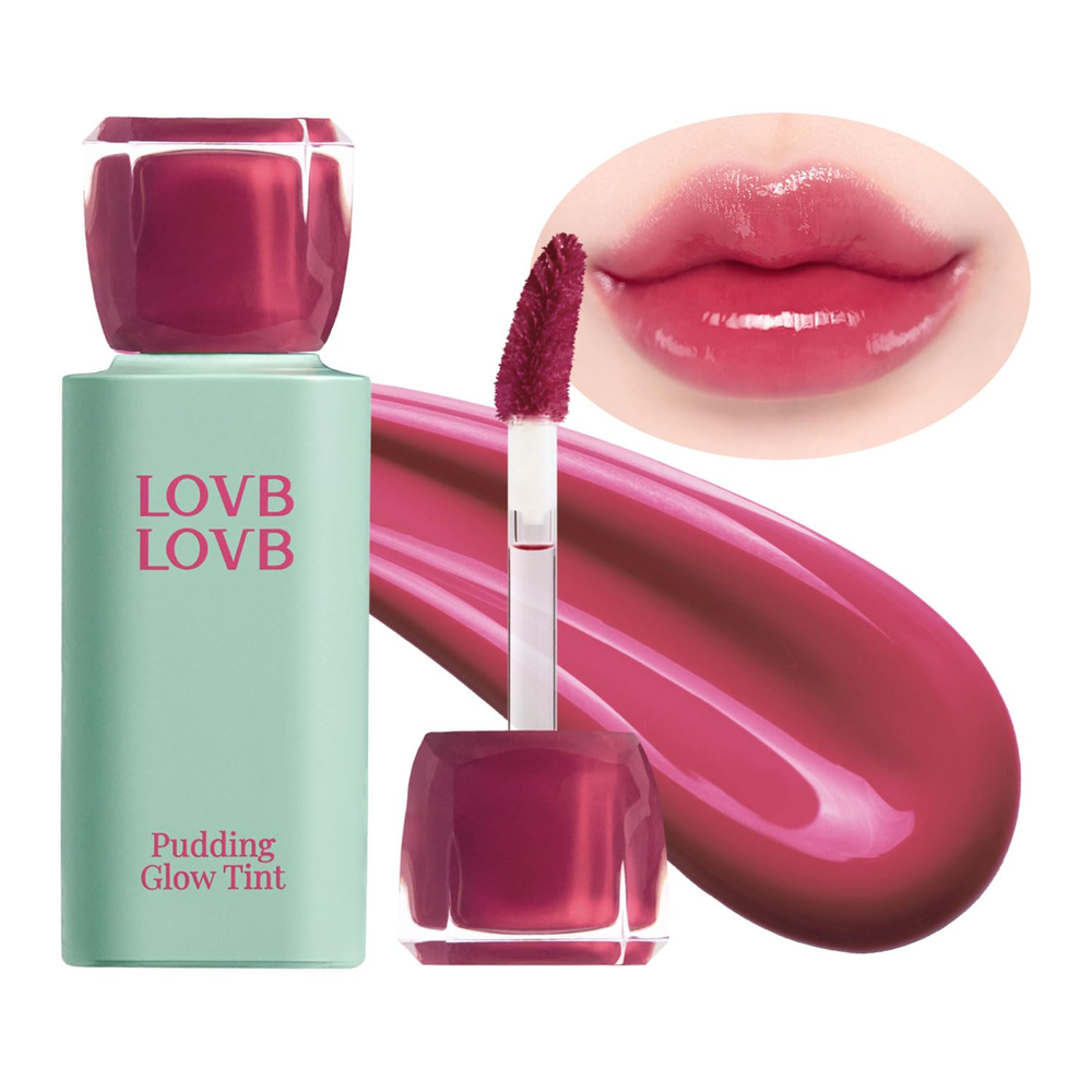 Pudding Glow Korean Lip Tint Long-Lasting Glossy Natural Lip Stain