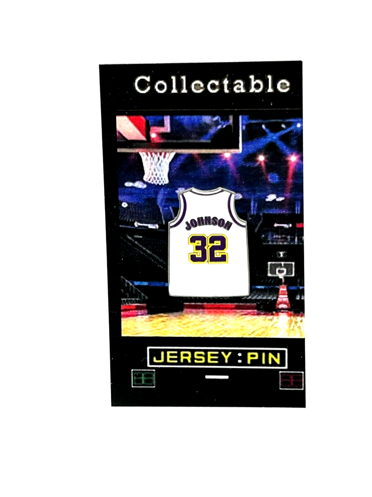 Magic Johnson Lakers jersey lapel pin - Classic collectible with free shipping  