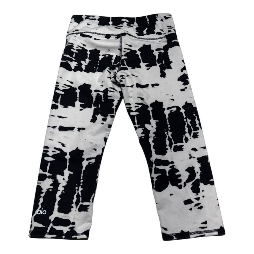 ALO Black and White Cropped Leggings Size Small for Women