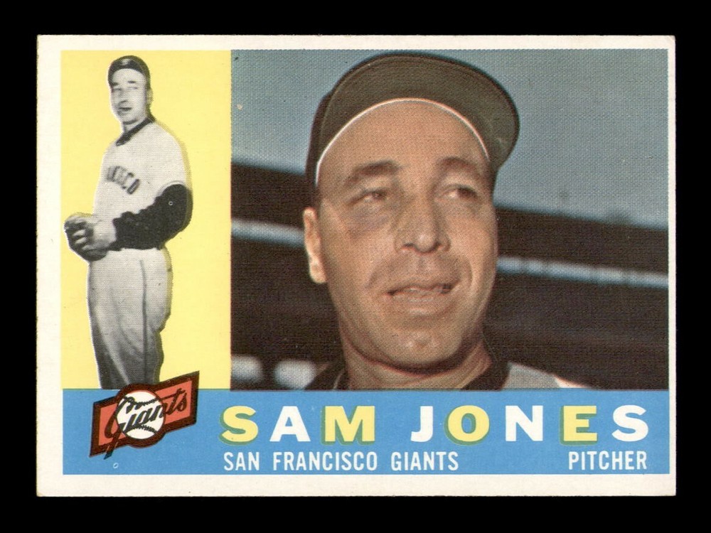 1960 Topps #410 Sam Jones NM Vintage Baseball Card OBGcards