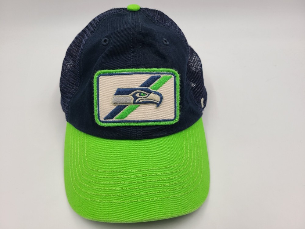 Seattle Seahawks 47 Brand Closer OSFA Hat Cap Men Women NFL Football Blue Green