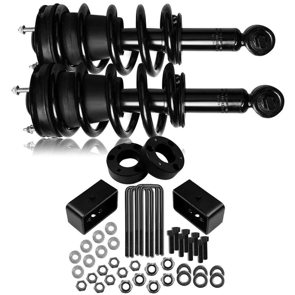 3-Inch Front 1-Inch Rear Leveling Kit with Complete Struts for Chevy Silverado