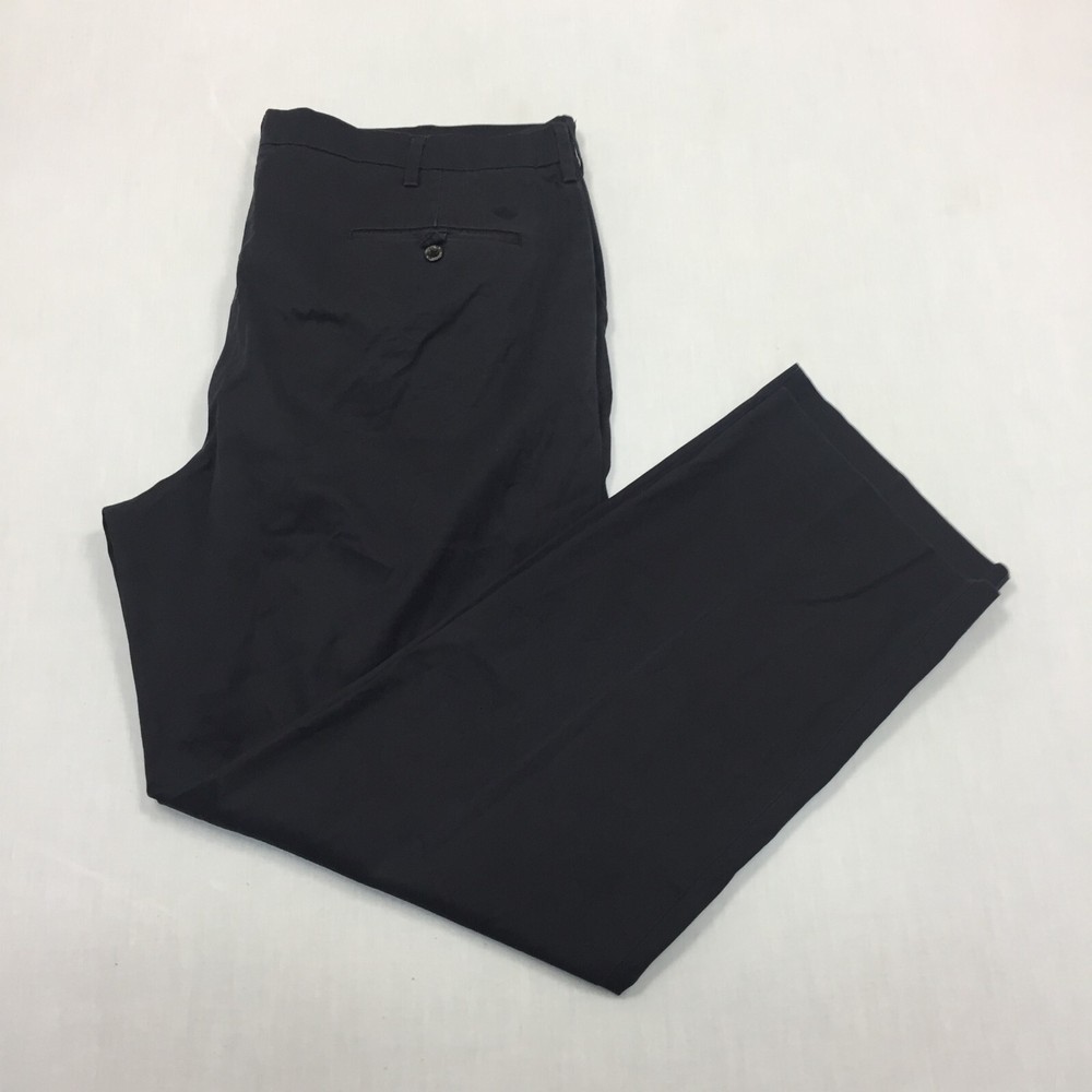 Dockers Chino Trousers Cotton Pants Straight Fit Mens Size 42W 32L Black
