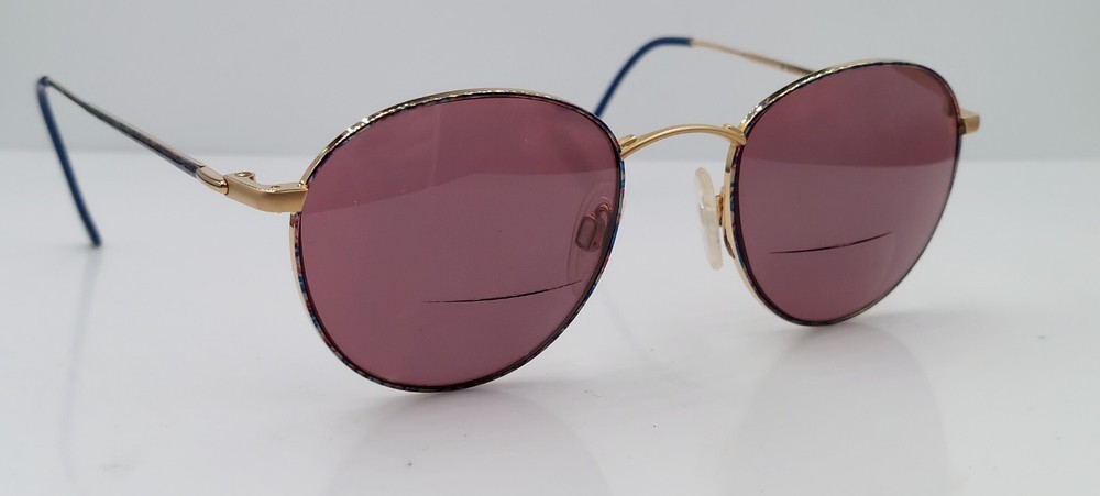 Vintage Rodenstock R2943 Gold Multi-Color Round Metal Sunglasses FRAMES ONLY
