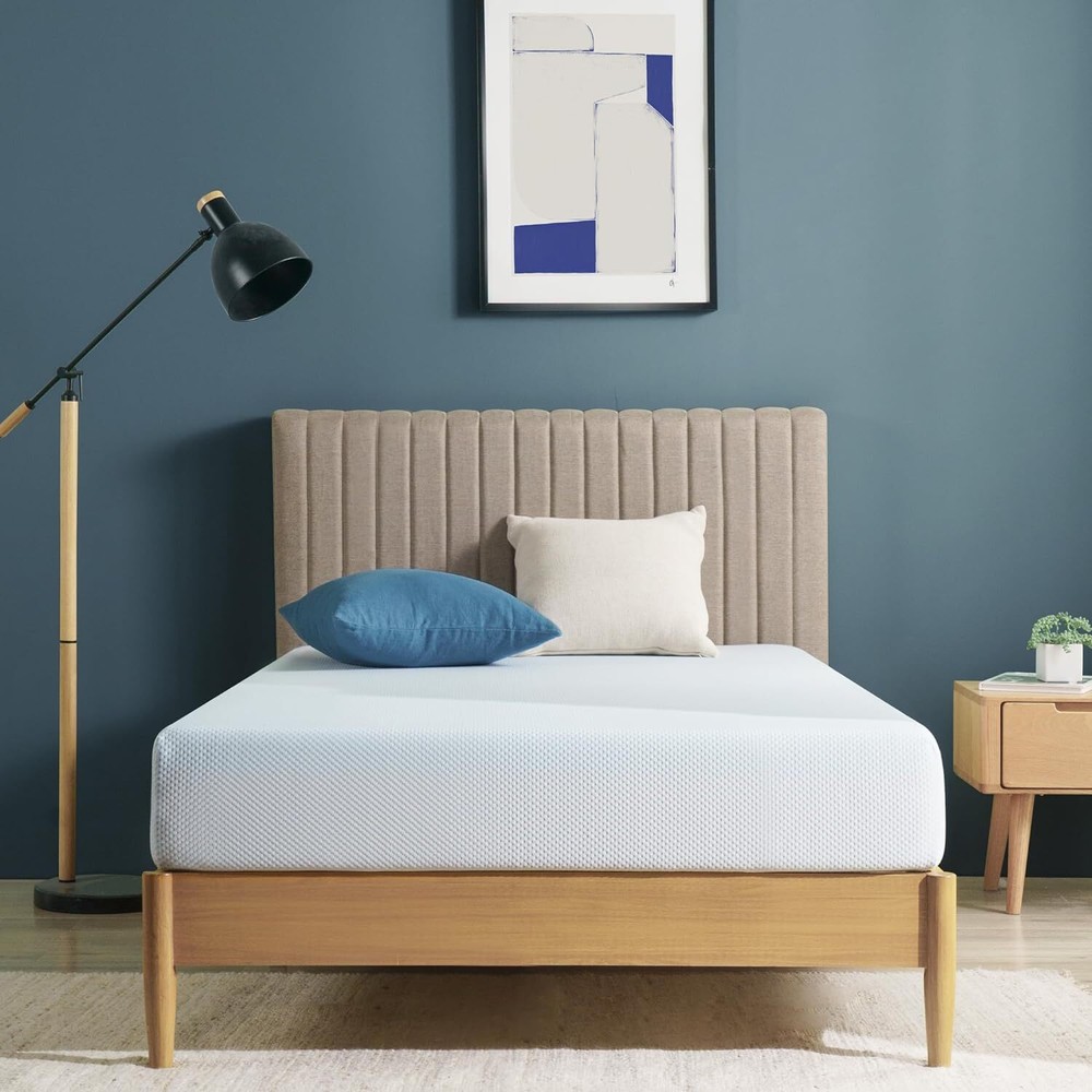 8 Inch Green Tea Cooling Memory Foam Mattress [New Version] Twin Fiberglass Free