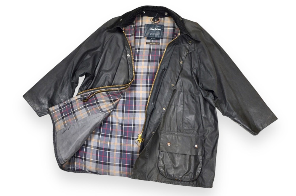 Men's Barbour Beaufort Jacket Wax Black A232 England Classic Size C50/127cm