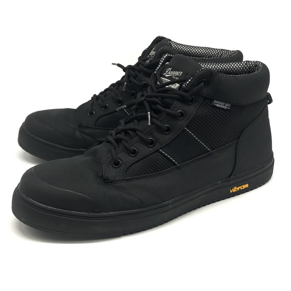 Danner GLACIER Boots Men's Black Vibram Lace Up Size US9.5 D125500