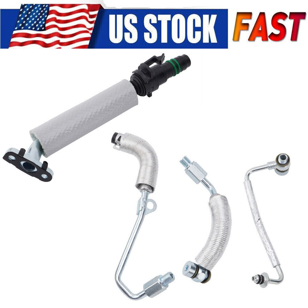 For 4× Turbo Oil Return Drain Oil Feed Pipe Kit Chevy Cruze Sonic 1.4L 55567067