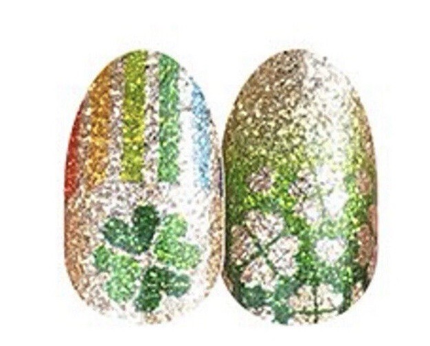 Color Street St Patricks Day Nail Polish Strips - Clover Takeover Design