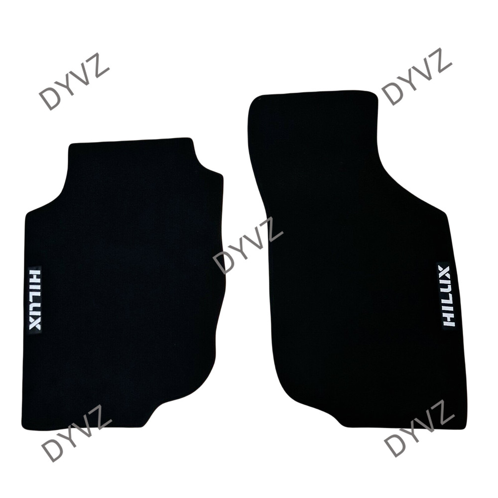 Front Car Floor Mats Velour For Toyota Hilux 2004-2015 Waterproof Carpet Liners