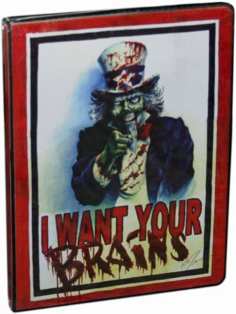 I Want Your Brains 9 Pocket Portfolio Binder Max Protection GAMING SUPPLY NEW