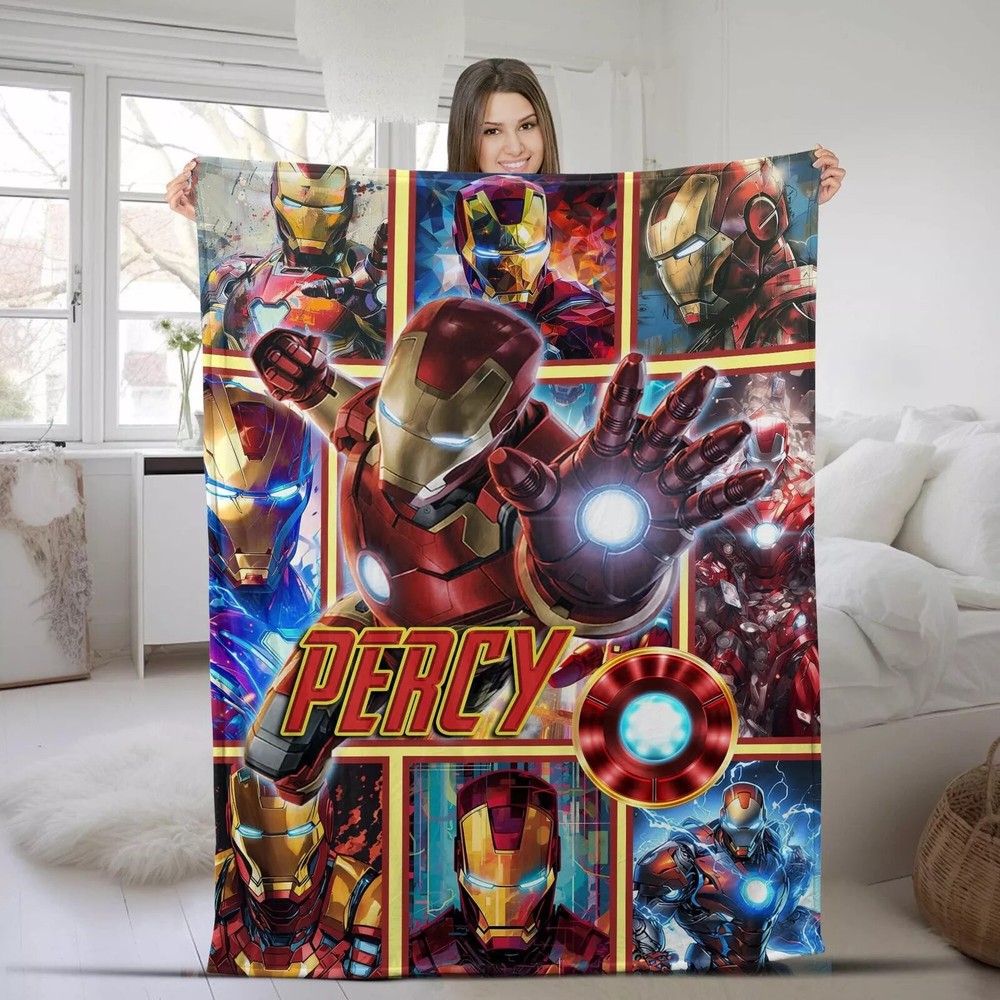 Custom Ironman Sofa BLANKET BEST PRICE MOTHER DAY GIFT ALL OVER PRINT US SIZE-image