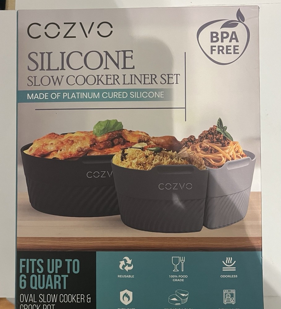 Silicone Slow Cooker Liners Compatible With Crock Pot 6 Quart.