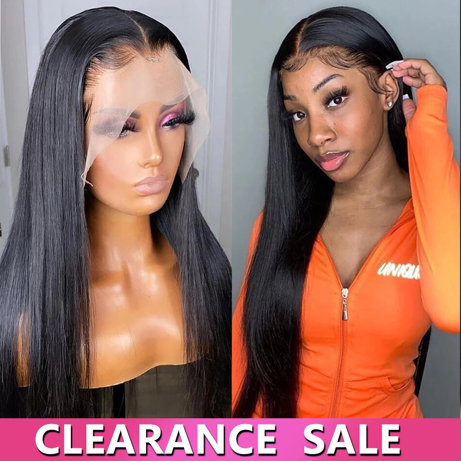 Straight HD Transparent Glueless 4x4 Lace Front Human Hair Wig