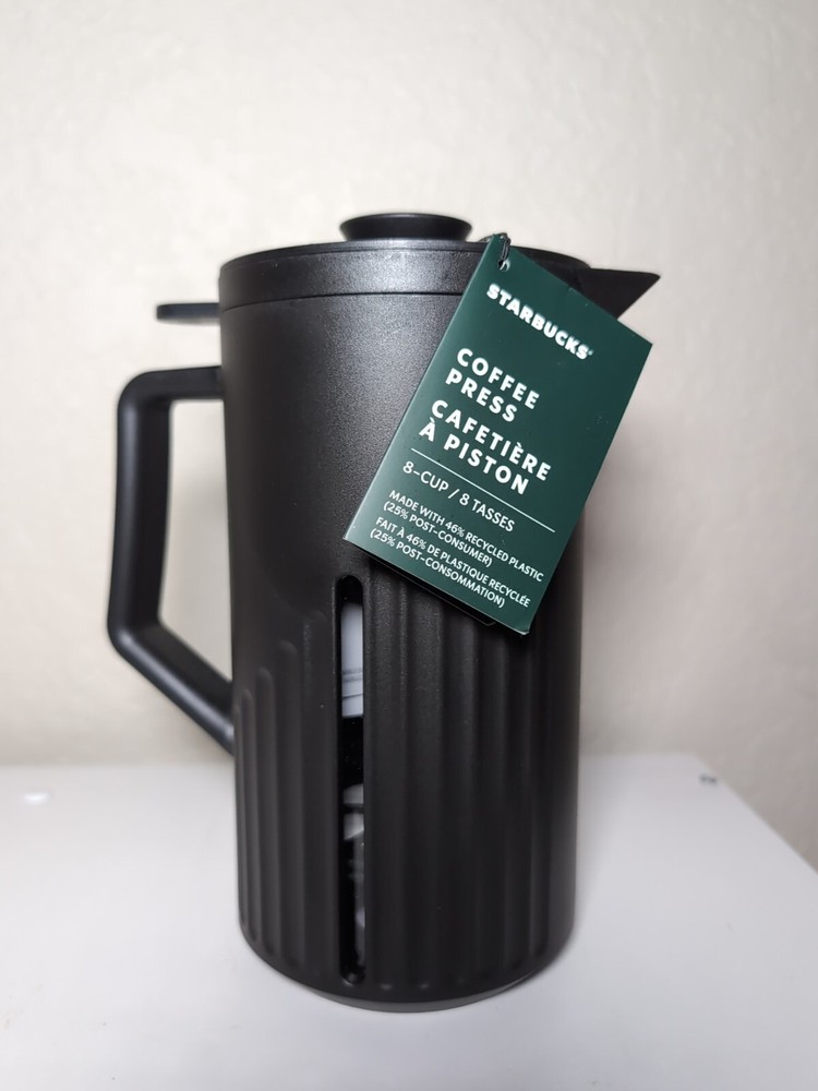 Starbucks Coffee Press New Black 8 Cups French Press Pitcher