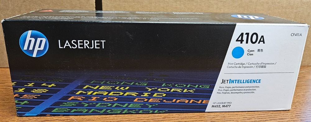 New Genuine HP LaserJet 410A CF411A Cyan Toner Cartridge Sealed