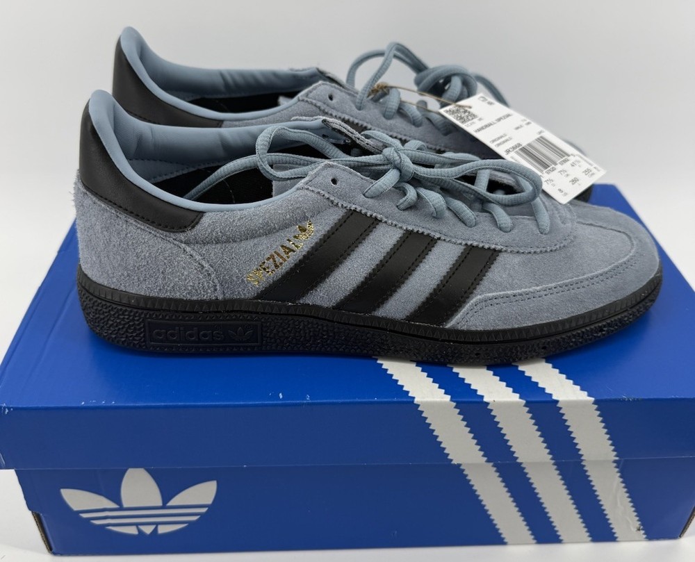 adidas Originals Handball Spezial Mens Size 8 Tactile Blue Core Black JR3668
