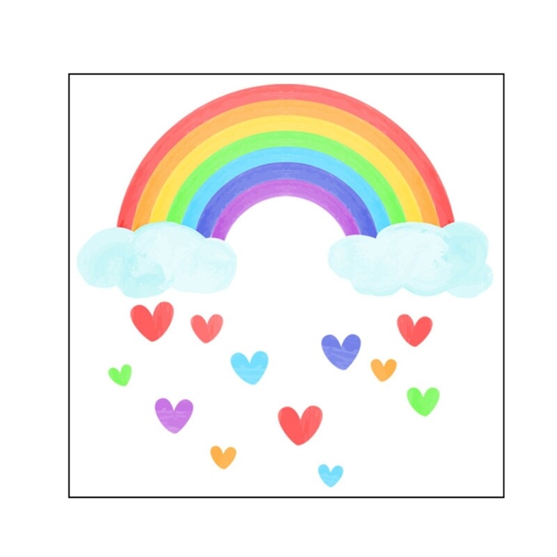 Luminous Rainbow Wall Sticker Decorative Stickers School Office Window