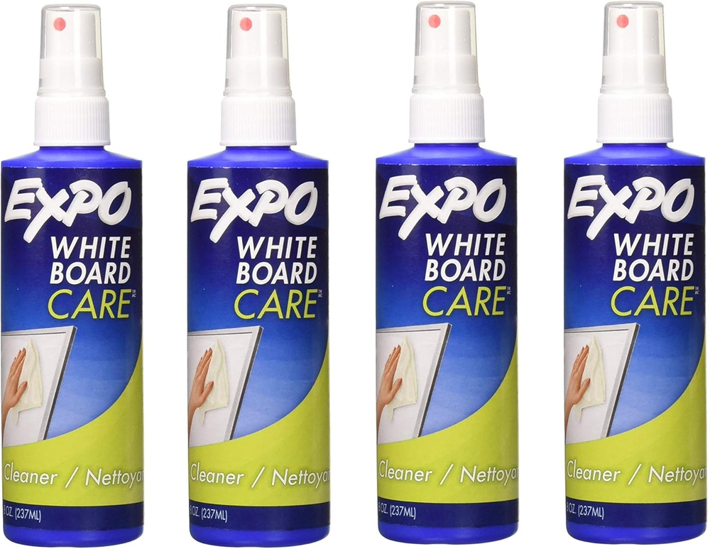 Dry Erase Surface Cleaner, 8Oz Spray Bottle [Set of 4]