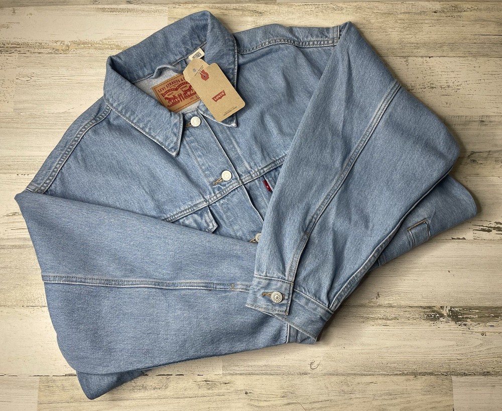Levi's Men’s Original Denim Trucker Jean Jacket L Colusa/Light Wash MSRP $98