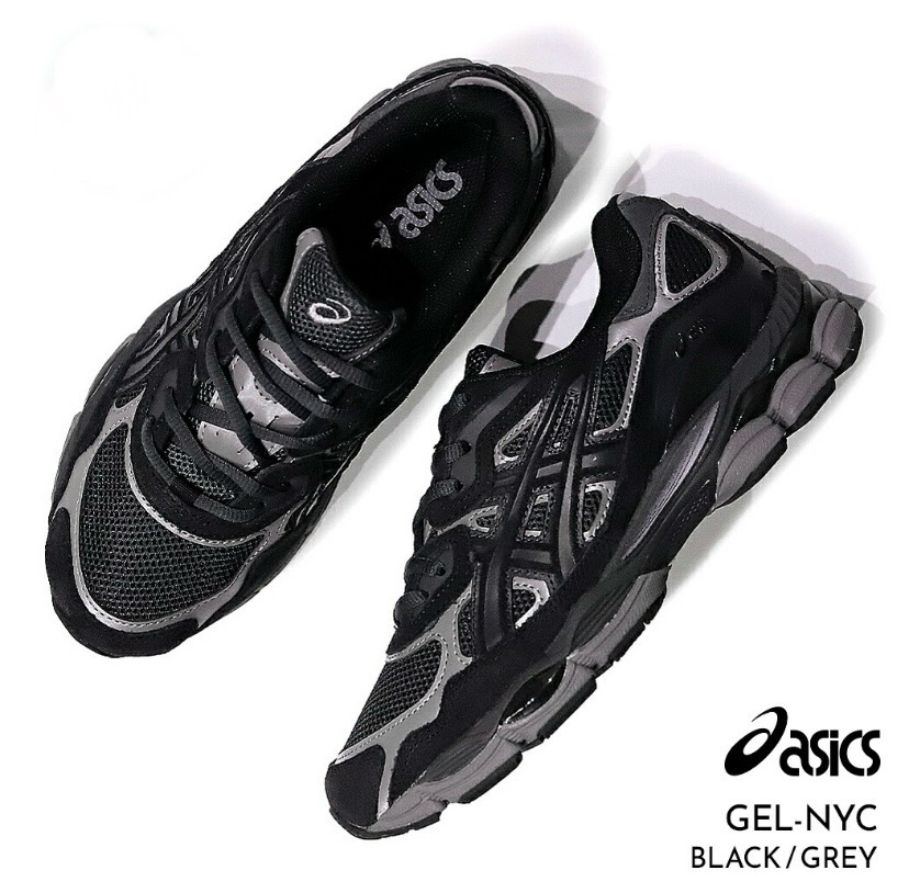 Asics GEL-NYC Black Graphite Grey  Men's 1201A789-020 Color BLACK / GREY Japan