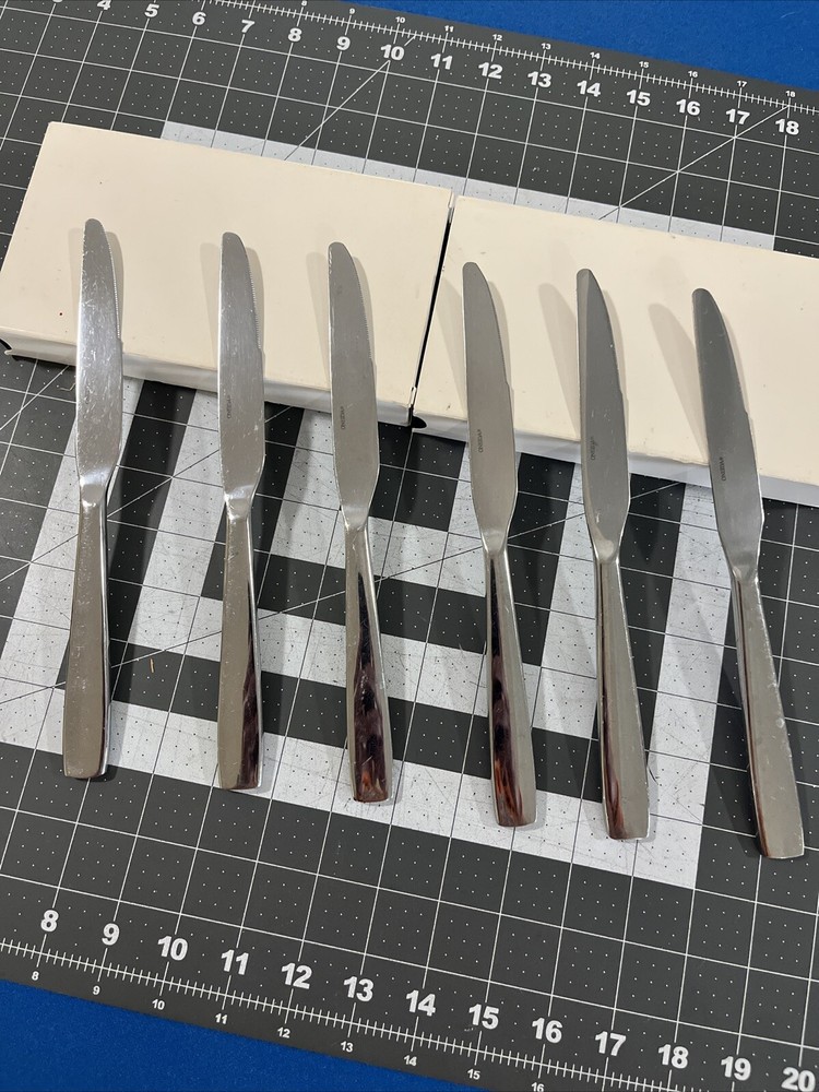 Oneida Continuum 6-Piece Stainless Steel Dinner Knives Flatware Set Replacements