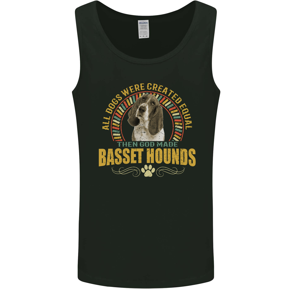 A Basset Hound Dog Mens Vest Tank Top