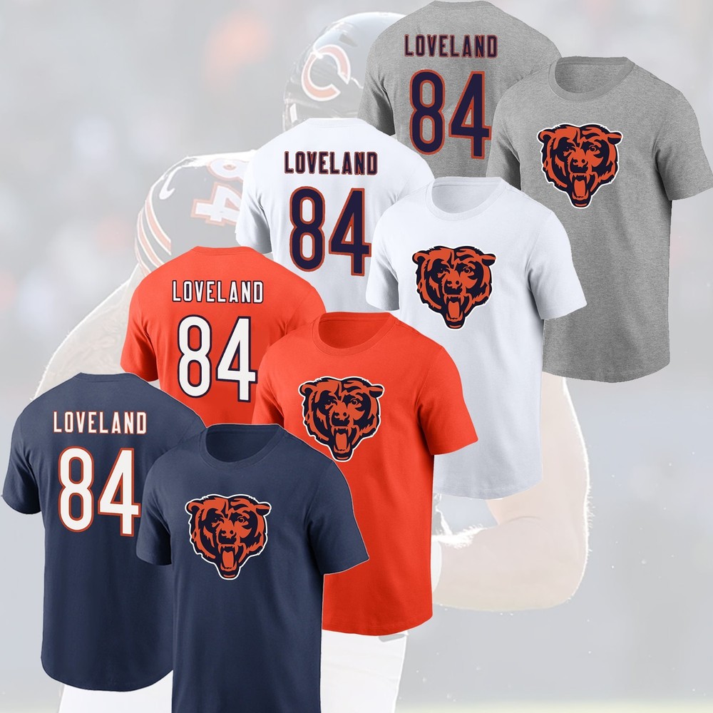 FLASH SALE! Colston Loveland #84 Chicago Bears 2026 Name & Number S–5XL for Fan-image
