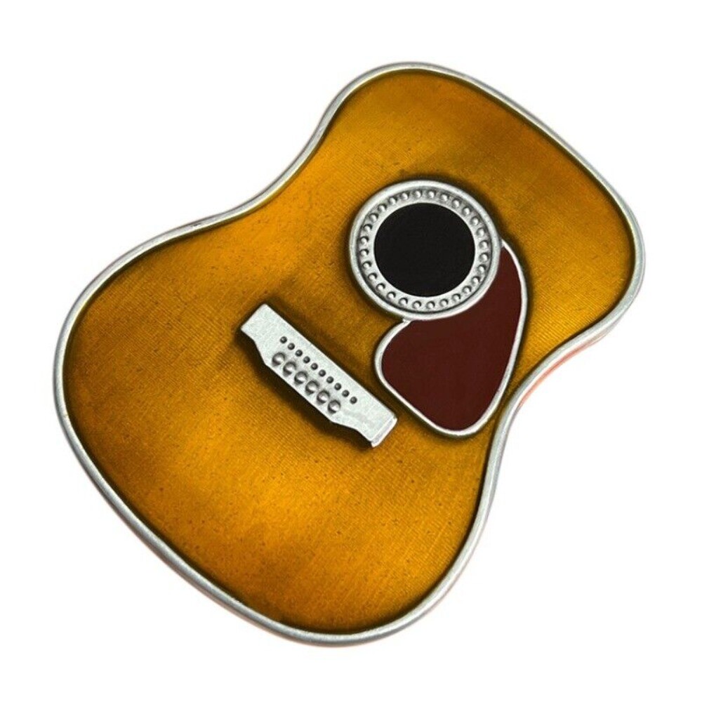 Guitar Western Belt Buckle Men & Women Music Fans Cowboy Rodeo Casual Wear