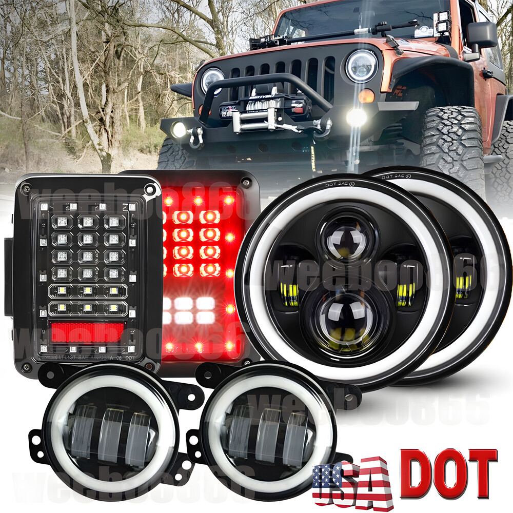 07-17 Jeep Wrangler LED Tail Light + 7