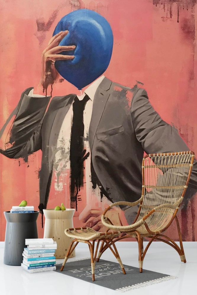 3D Balloon Man Graffiti Wall Murals Wallpaper Murals Wall Sticker 2