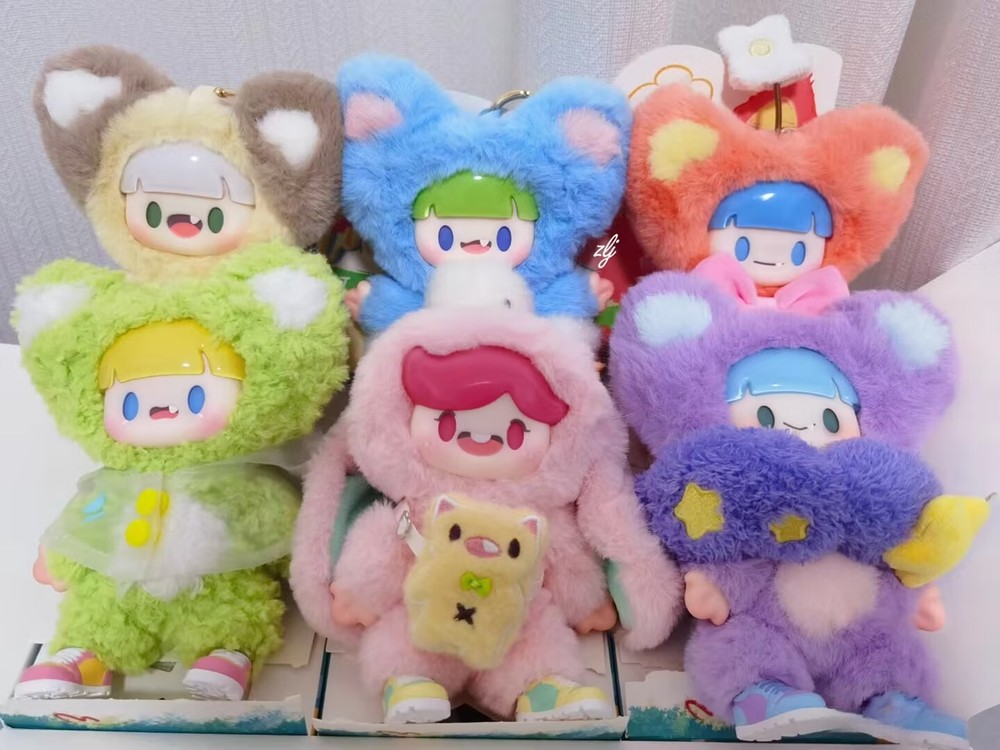 Adou Colorful Life Series Blind Box Plush Toy Collection Hot Trendy Figure