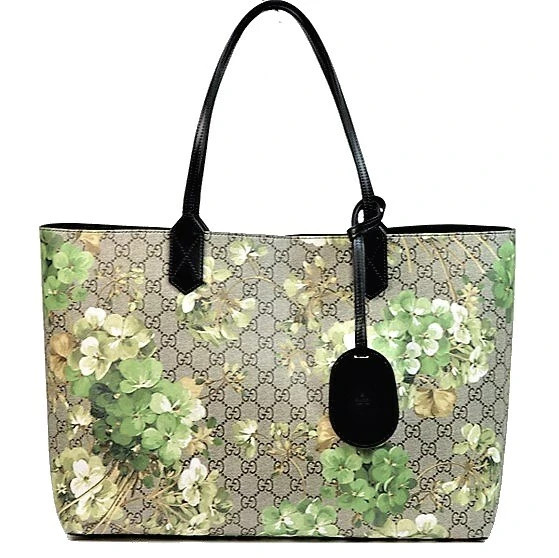 Gucci GG Blooms Supreme Floral Reversible PVC Leather Tote Bag