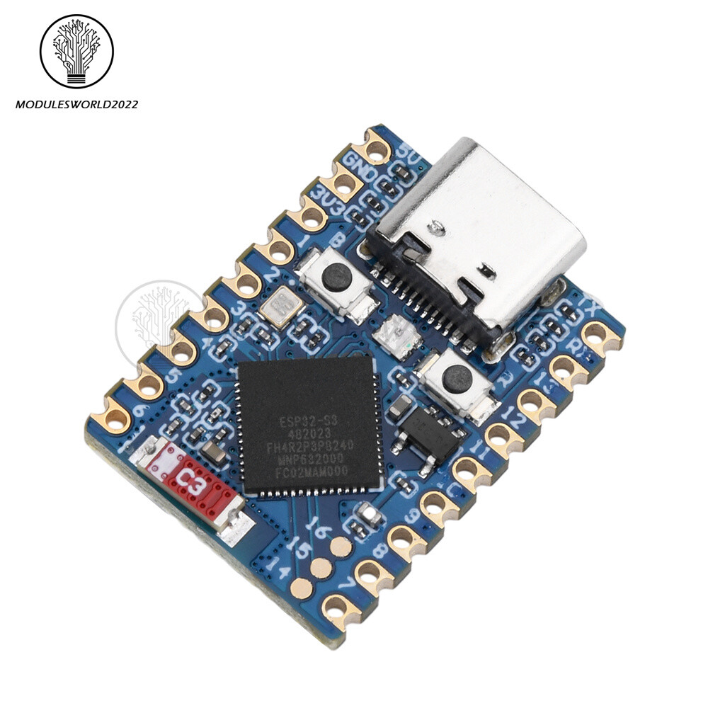 ESP32-S3 Mini WIFI Bluetooth Development Board Dual Core FH4R2 Module Type-C US