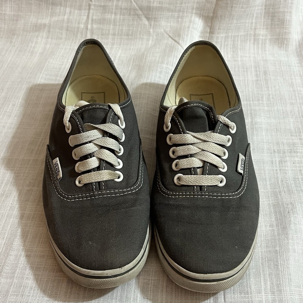 Stylish VANS Off the Wall Canvas Shoes in Gray - Women’s 8.5, Men’s 7