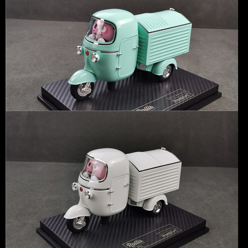 Rollis Car Pio Piaggio Ape FA 1/24 Vintage Cute Art Designer Toy Figure Display