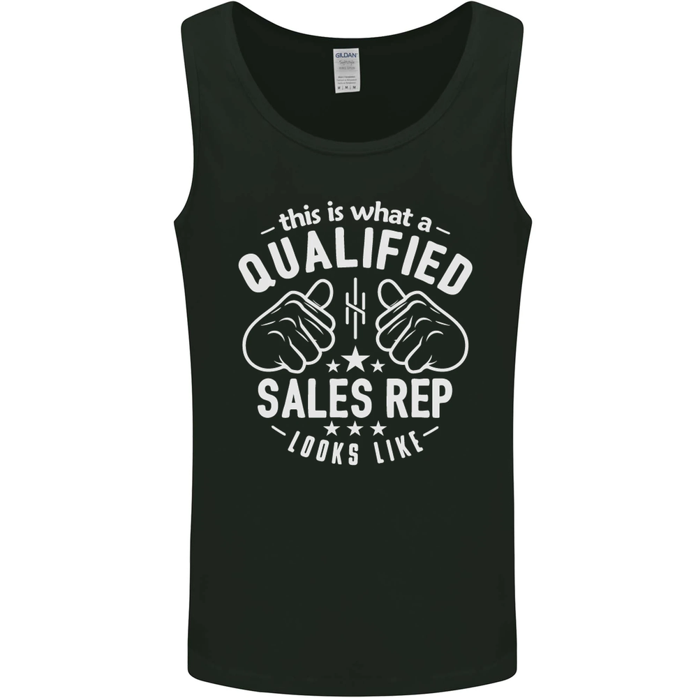A Qualified Sales Rep Looks Like Mens Vest Tank Top