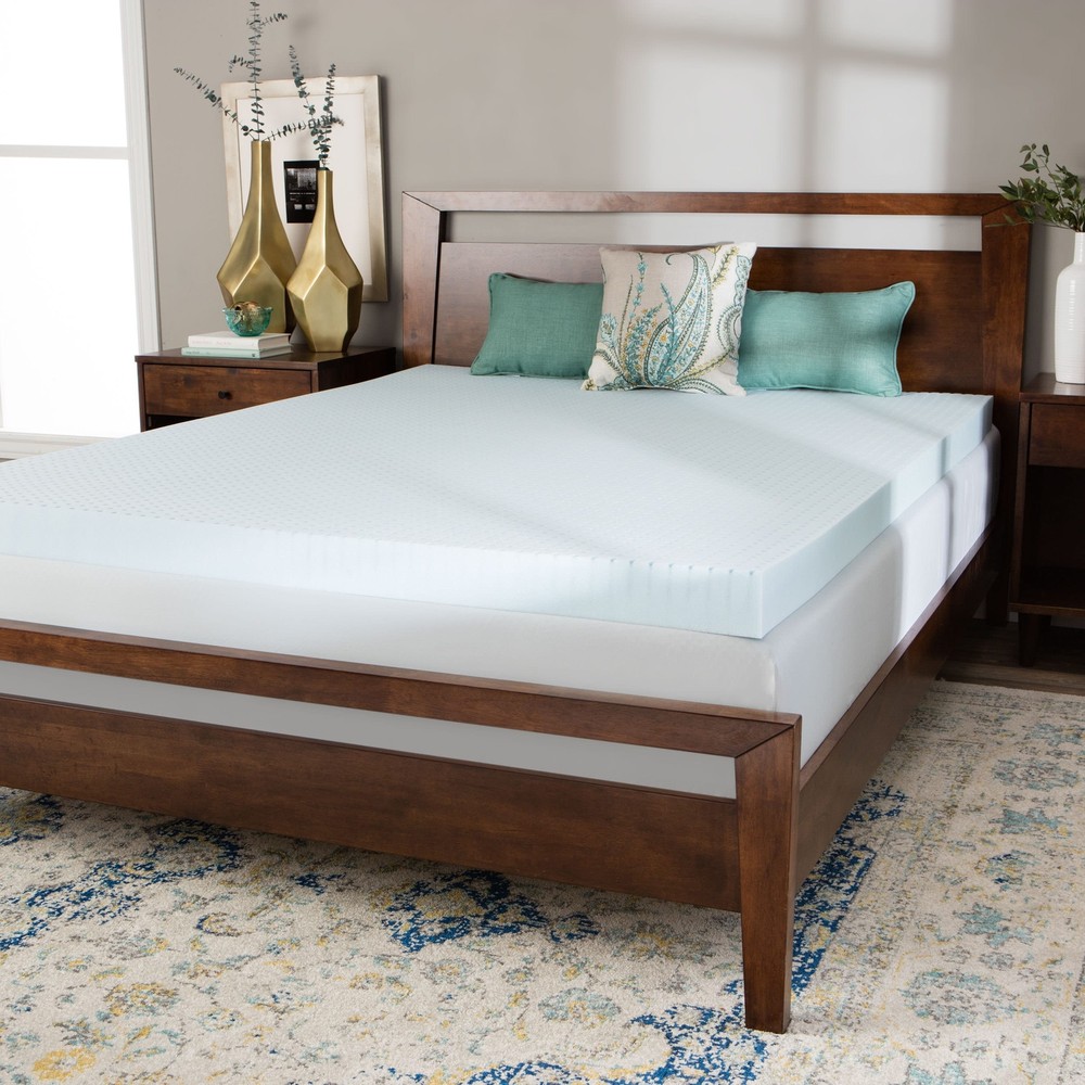 Splendorest 4-inch Gel Memory Foam Twin XL Dorm Mattress Blue Twin XL
