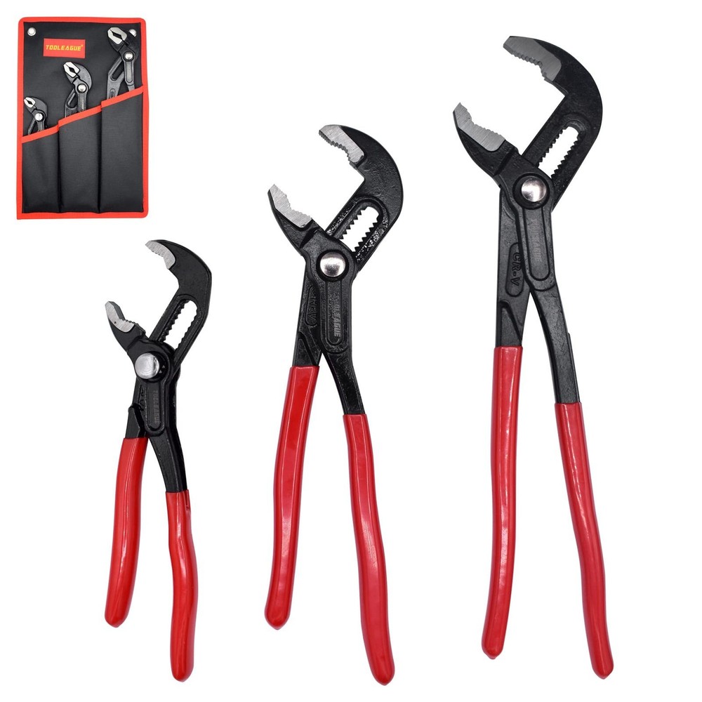 Water Pump Pliers Set Plumbing Pliers 7inch 10inch 12inch Groove Slip Joint Set