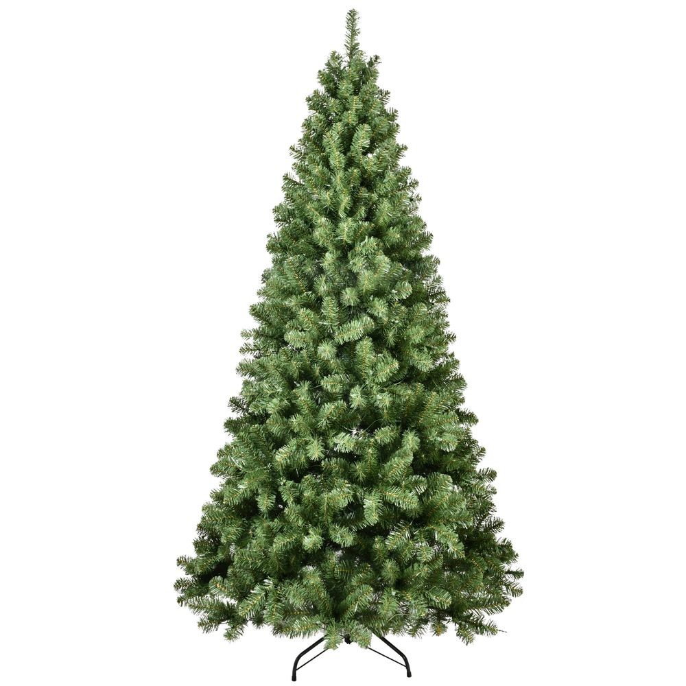 7ft Pre-Lit Artificial Christmas Tree with 400 Warm White Lights 1072 Steel Tips