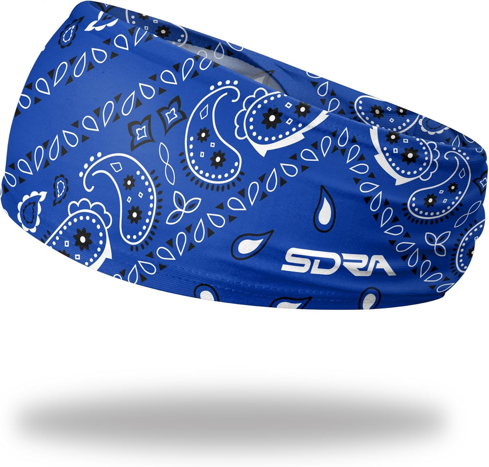 Suddora Boho Paisley Print Non-Slip Bandana Headband for Multi-Sport Wear