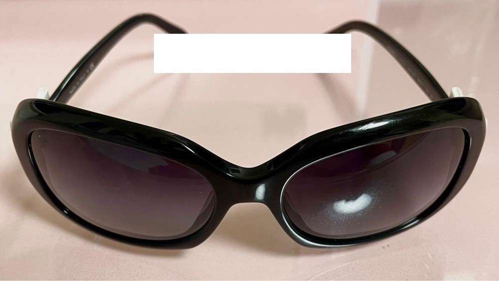 CHANEL 5170-A Black Ribbon Side Coco Logo Plastic Frame Sunglasses #4
