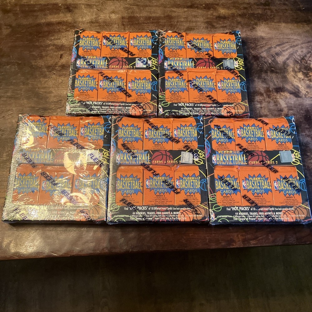 1994-95 Fleer Series 2 Basketball Jumbo Wax Box 24 Packs Sealed
