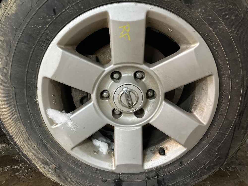 Used Wheel fits: 2004 Nissan Titan 18x8 alloy 6 spoke silver painted Grade B