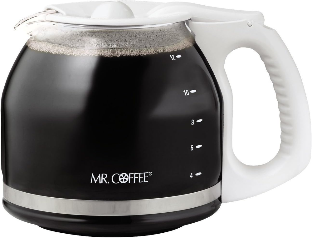 White 12-Cup Glass Carafe Replacement  